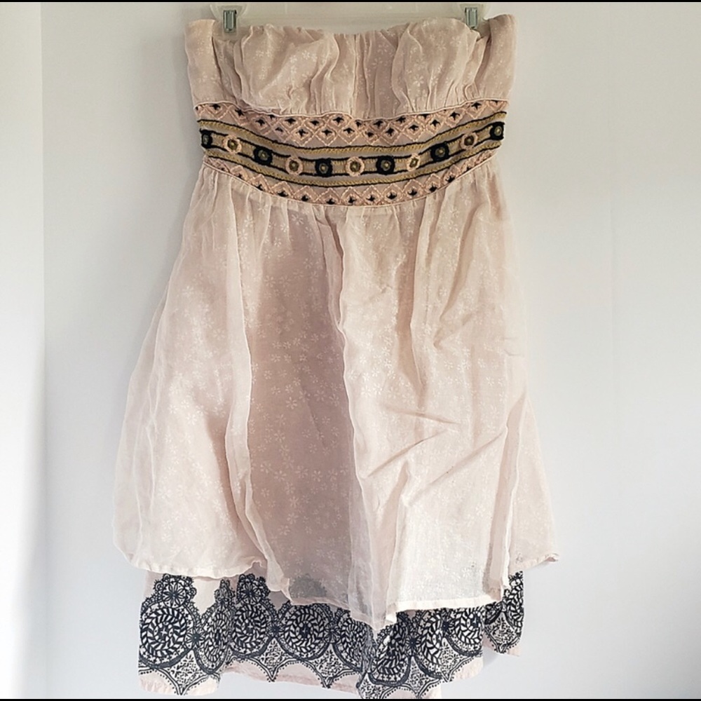 Free People Strapless Dress - Size 2